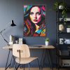 93830-126.jpg Pop Art Woman Portrait I Framed Poster