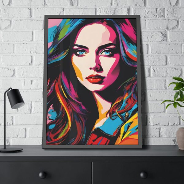 93830-127.jpg Pop Art Woman Portrait I Framed Poster
