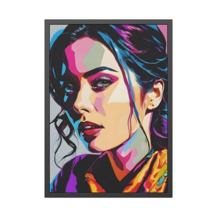 Pop Art Woman Portrait II Framed Poster