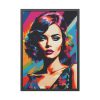 Pop Art Woman Portrait III Framed  Poster