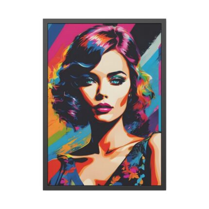 Pop Art Woman Portrait III Framed  Poster