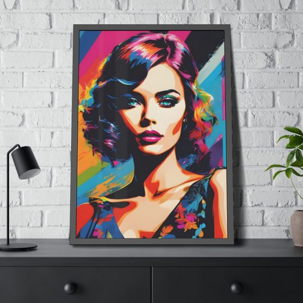 Pop Art Woman Portrait III Framed  Poster