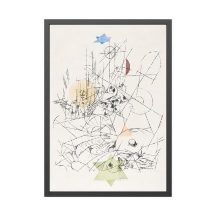 Hope and Destruction (1916) by Paul Klee Framed Poster