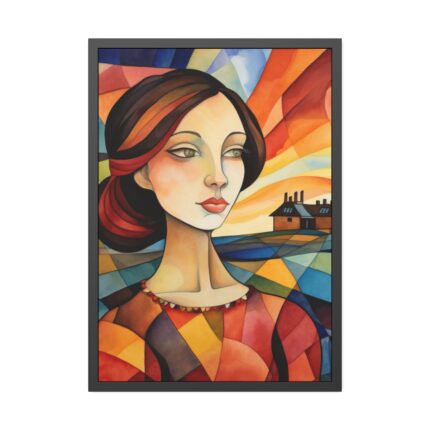 Colorful Mosaic Style Pop Art I Framed Poster