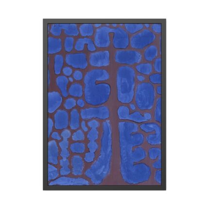 Late Evening Looking Out of the Woods (1937) by Paul Klee Framed Poster
