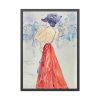 93830-232.jpg Elegant With a Red Skirt Framed Poster