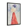 93830-233.jpg Elegant With a Red Skirt Framed Poster