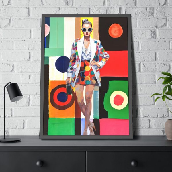 93830-247.jpg Pop Art Fashionable Woman II Framed Poster