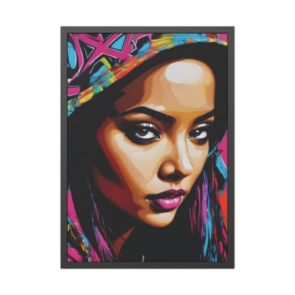 Woman Pop Art Graffiti Art IV Framed Poster