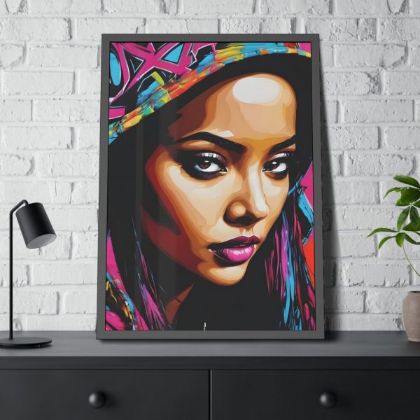 93830-259.jpg Woman Pop Art Graffiti Art IV Framed Poster