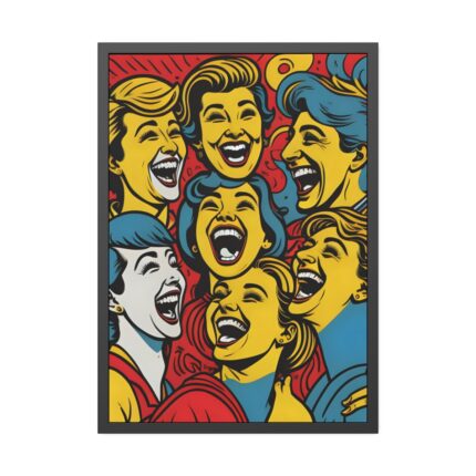 Pop Art People Laughing I Framed Poster