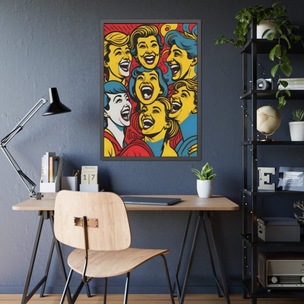 Pop Art People Laughing I Framed Poster