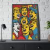 Pop Art People Laughing I Framed Poster