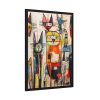 93830-273.jpg Colorful Abstract Cat Art Framed Poster