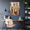 93830-274.jpg Colorful Abstract Cat Art Framed Poster