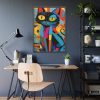 93830-290.jpg Cat Abstract Pop Art Print Framed Poster