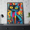 93830-291.jpg Cat Abstract Pop Art Print Framed Poster