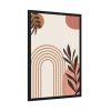 Boho Abstract Geometric Art Framed Poster