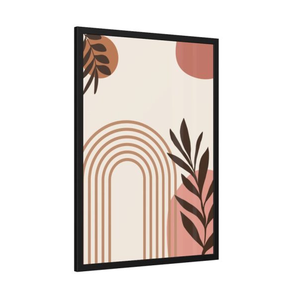 Boho Abstract Geometric Art Framed Poster
