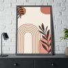 Boho Abstract Geometric Art Framed Poster