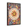 Hippie Boho Retro Sun Framed Poster