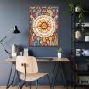 Hippie Boho Retro Sun Framed Poster