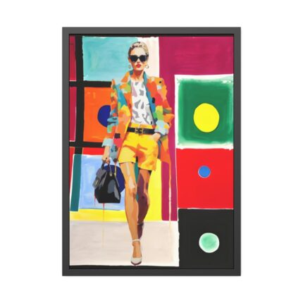 Pop Art Fashionable Woman I Framed Poster