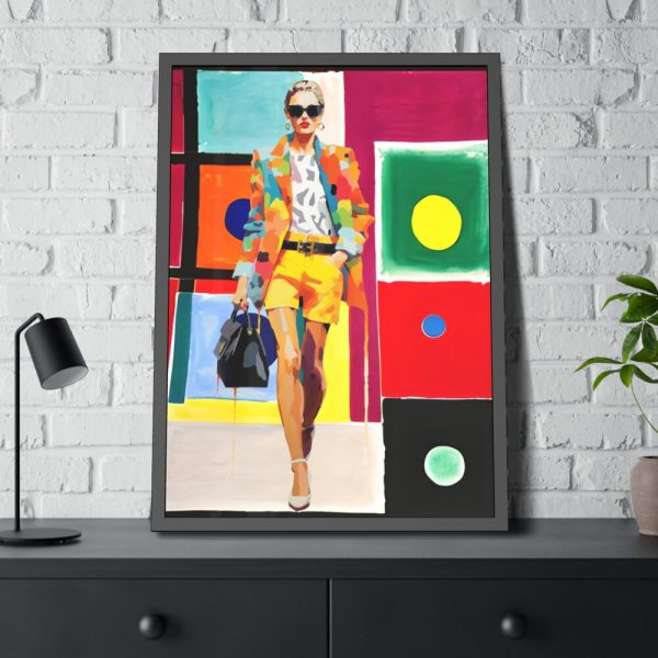 Pop Art Fashionable Woman I Framed Poster