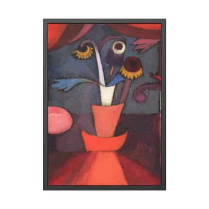 Autumn Flower (1922) by Paul Klee Framed Poster