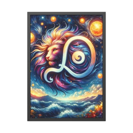Zodiac Sign of Leo Framed Poster