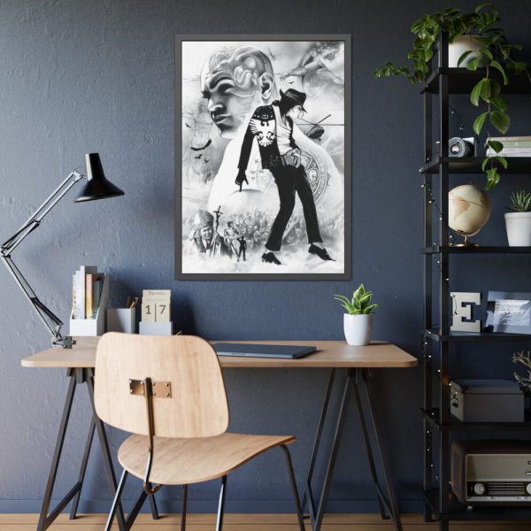 93830-42.jpg Michael Jackson Draw Art Framed Poster