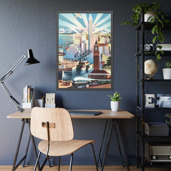 93830-50.jpg Seattle, Glamour City of Washington Framed Poster