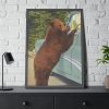 Holdup Bear at Yellowstone National Park Framed Poster