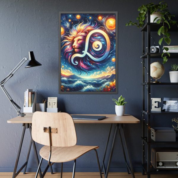 Zodiac Sign of Leo Framed Poster