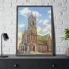 St. Paul's Cathedral, Worcester, Mass Framed Poster