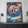 Zodiac Sign of Leo Framed Poster