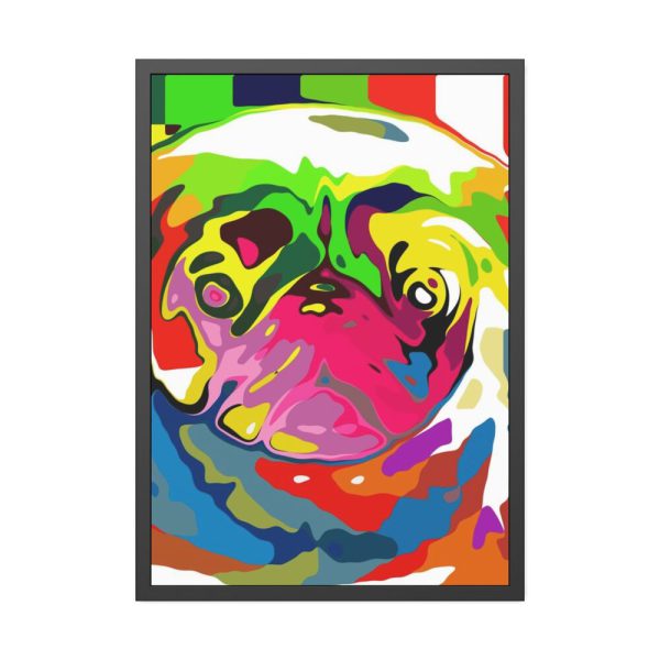 Pug Pop Art Framed Poster