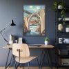 Spokane, Washington and Falls Framed Poster