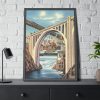 Spokane, Washington and Falls Framed Poster
