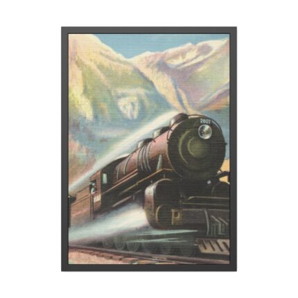 North Coast Limited in Bozeman Pass Framed Poster