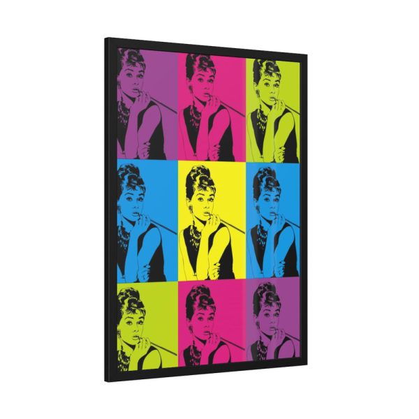 Audrey Hepburn Pop Art Framed Poster
