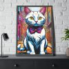 93831-119.jpg Cat Pop Art Illustration Graffiti I Framed Poster