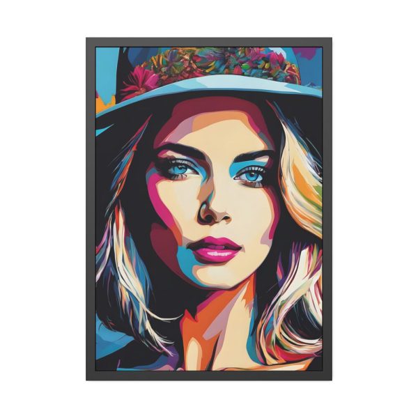 93831-132.jpg Woman Pop Art Graffiti I Framed Poster