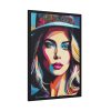 93831-133.jpg Woman Pop Art Graffiti I Framed Poster