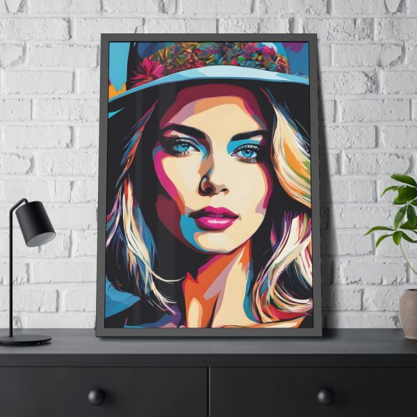93831-135.jpg Woman Pop Art Graffiti I Framed Poster
