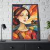 93831-192.jpg Colorful Mosaic Style Pop Art I Framed Poster