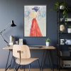 93831-231.jpg Elegant With a Red Skirt Framed Poster