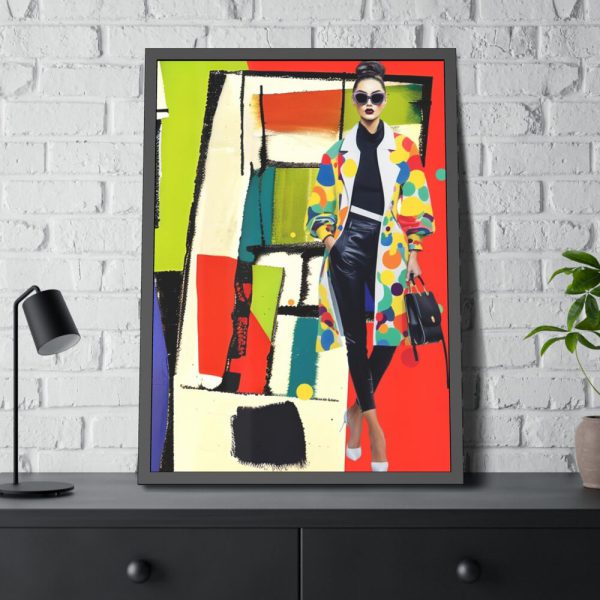 93831-248.jpg Pop Art Fashionable Woman III Framed Poster