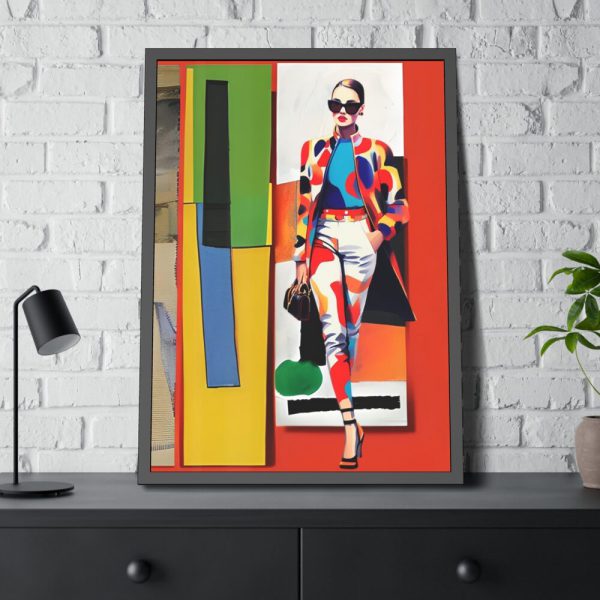 Pop Art Fashionable Woman IV Framed Poster