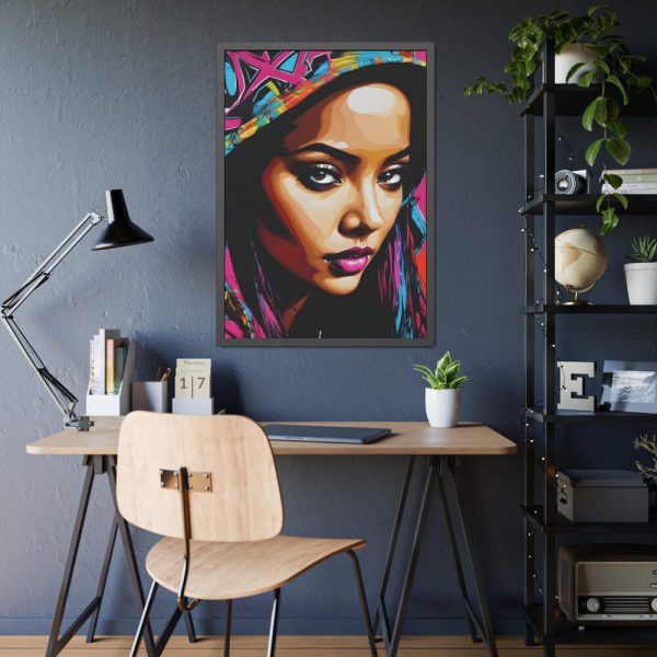 93831-255.jpg Woman Pop Art Graffiti Art IV Framed Poster